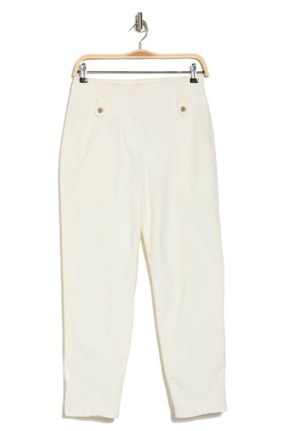 REISS ALANA TAPERED COTTON TROUSERS