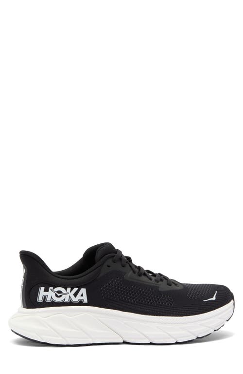 Shop Hoka Arahi 7 Running Shoe In Black/white