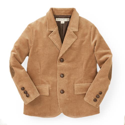 Shop Hope & Henry Baby Boys' Organic Corduroy Blazer, Infant In Tan