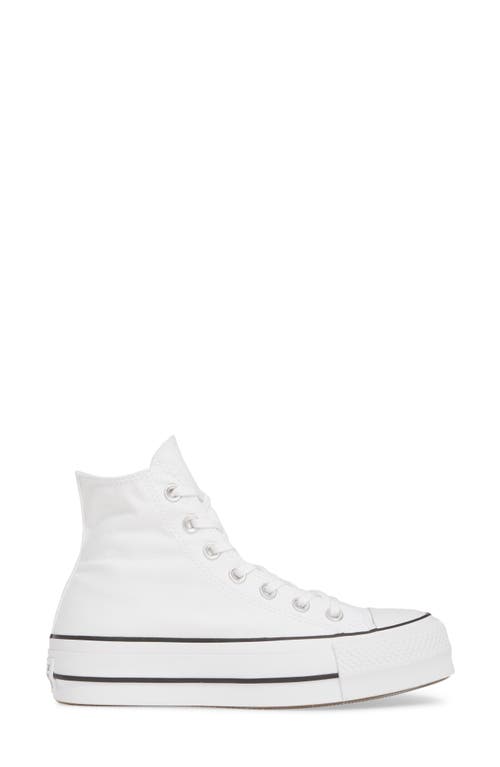 Shop Converse Chuck Taylor® All Star® Lift High Top Platform Sneaker In White/black/white