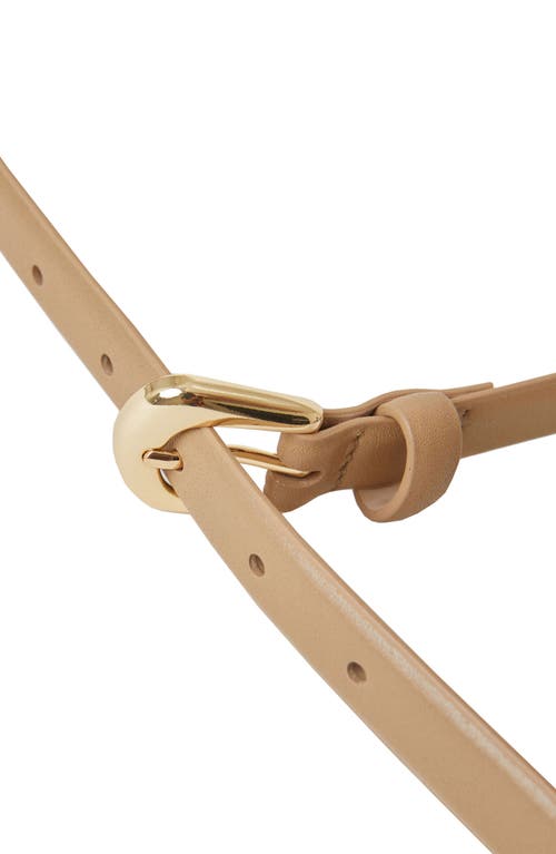 Shop B-low The Belt Kennedy Mini Leather Belt In Camel Gold