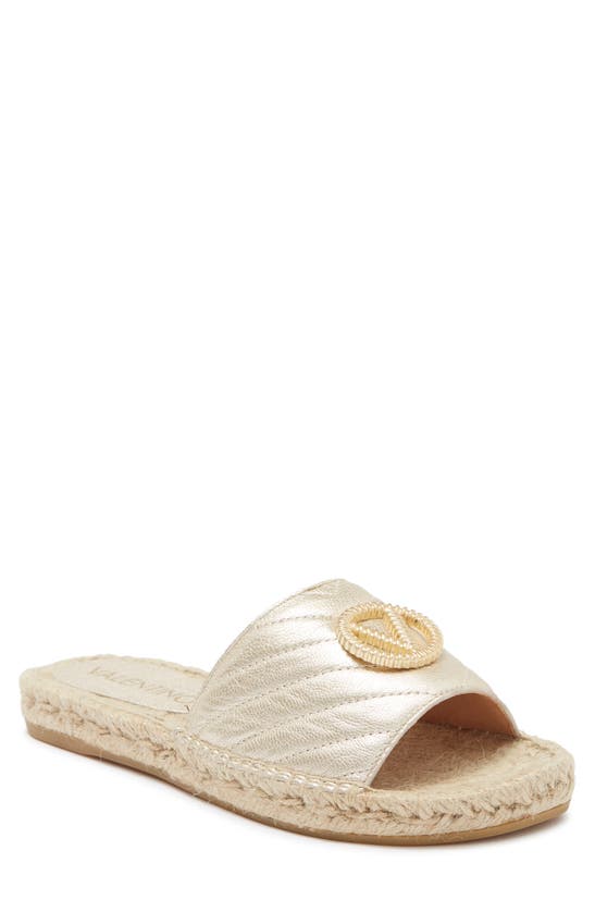 Valentino By Mario Valentino Clavel Slide Sandal In White | ModeSens