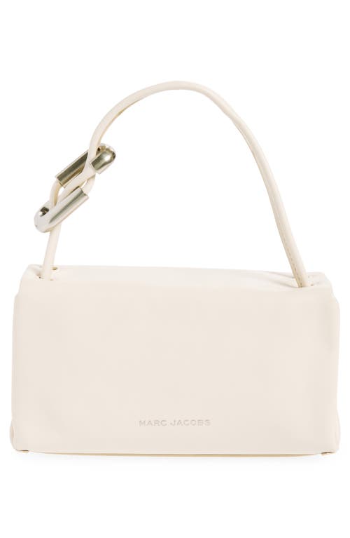 Marc Jacobs Large Dual Shoulder Bag In Smooth Leather In Cloud White