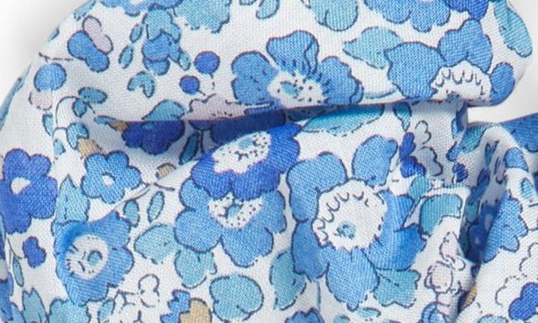 Shop Liberty London Betsy Ann Tana Cotton Scrunchie In Blue