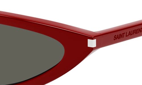 Shop Saint Laurent 55mm Cat Eye Sunglasses In Red