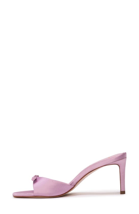 Shop Black Suede Studio Albie Slide Sandal In Dusty Mauve Satin