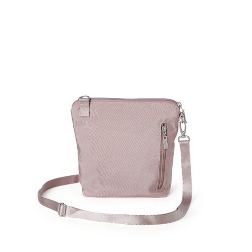 Shop Baggallini Modern Pocket Crossbody Bag In Blush Shimmer