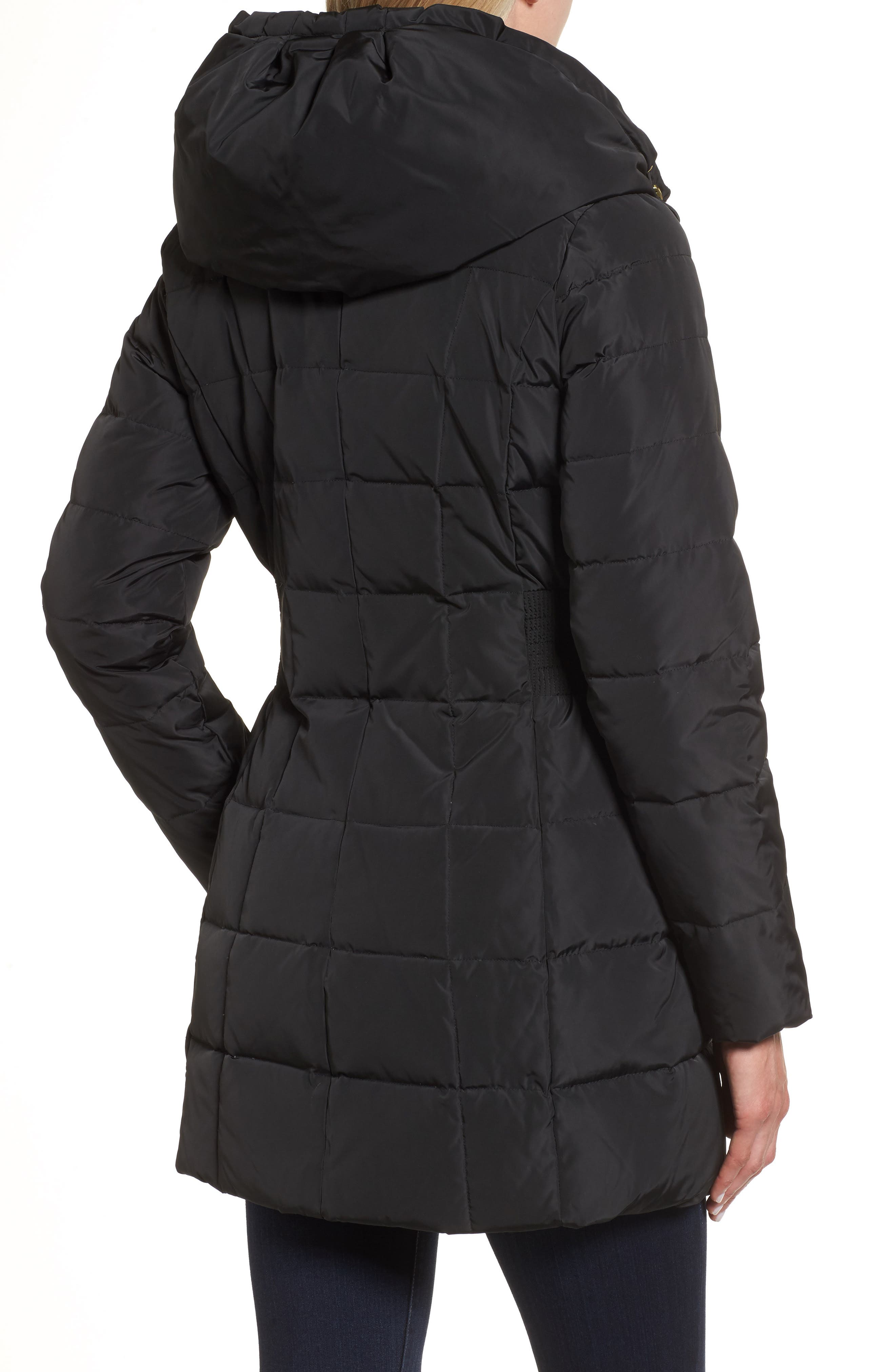 cole haan signature hooded puffer coat