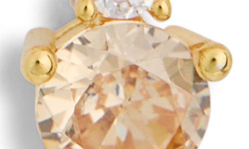 Leith 3-pack Cz & Faux Pearl Assorted Flatback Stud Earrings In Clear- White- Gold