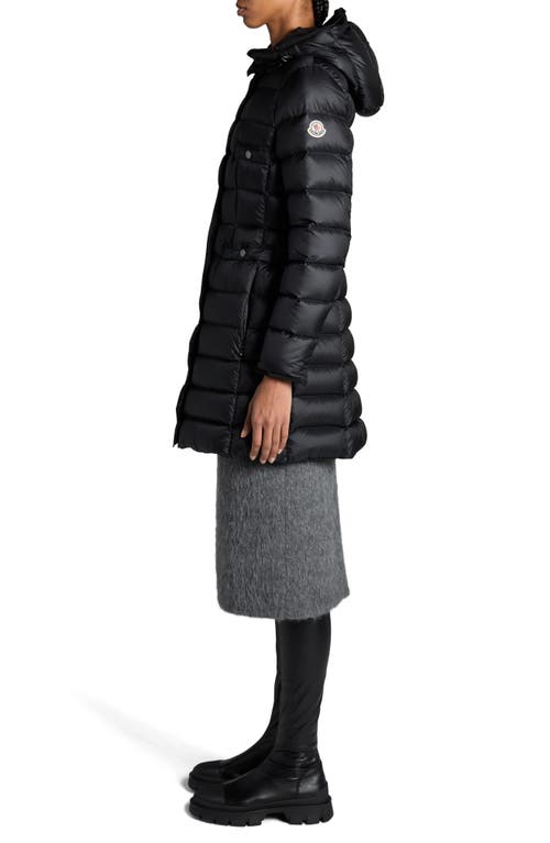 MONCLER MONCLER GIE WATER RESISTANT DOWN LONG COAT