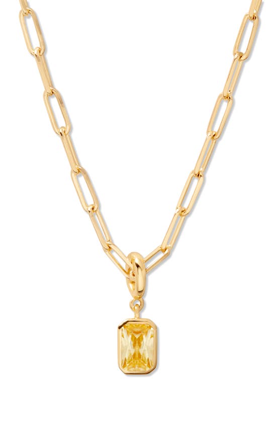 Brook & York Women's Mackenzie 14k-yellow-gold Vermeil & Birthstone Pendant Necklace In Gold - November