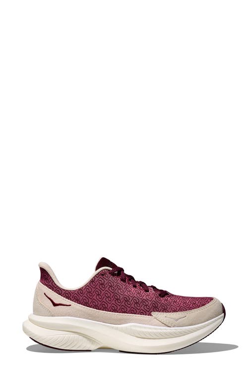 Shop Hoka X Reformation Mach 6 Ls Sneaker In Syrah/savvy Red