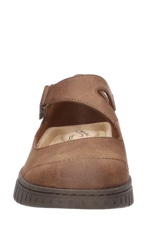 Shop Easy Street Joyful Mary Jane Flat In Tan