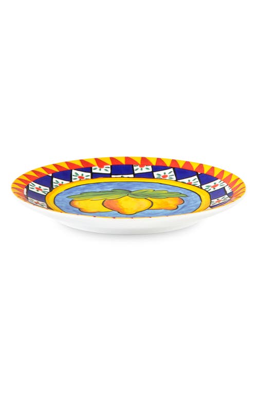 Dolce & Gabbana Dolce&gabbana Carretto Lemon Set Of 2 Dessert Plates In Yellow