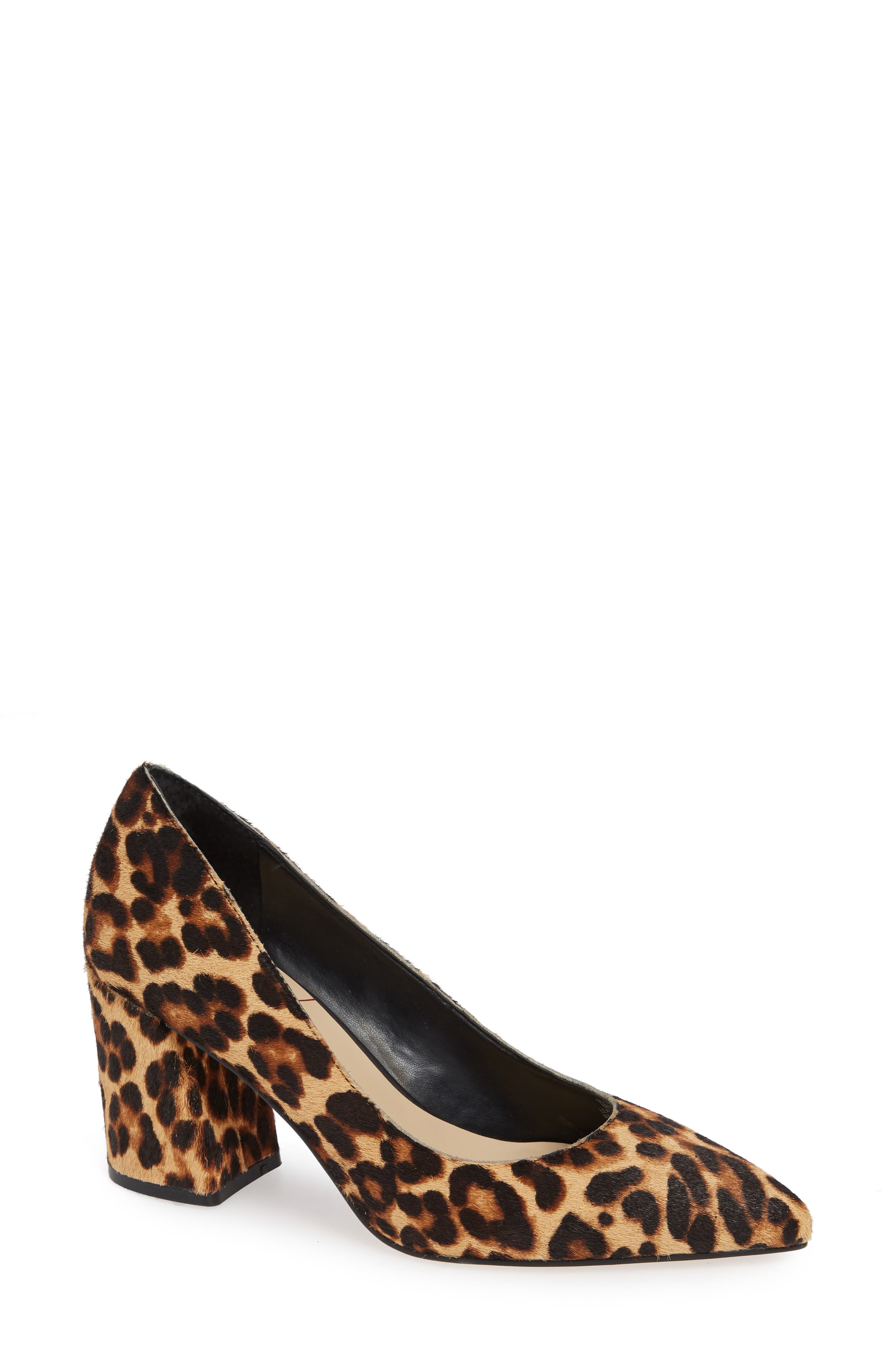 Sole Society Twila Genuine Calf Hair Pump, Brown