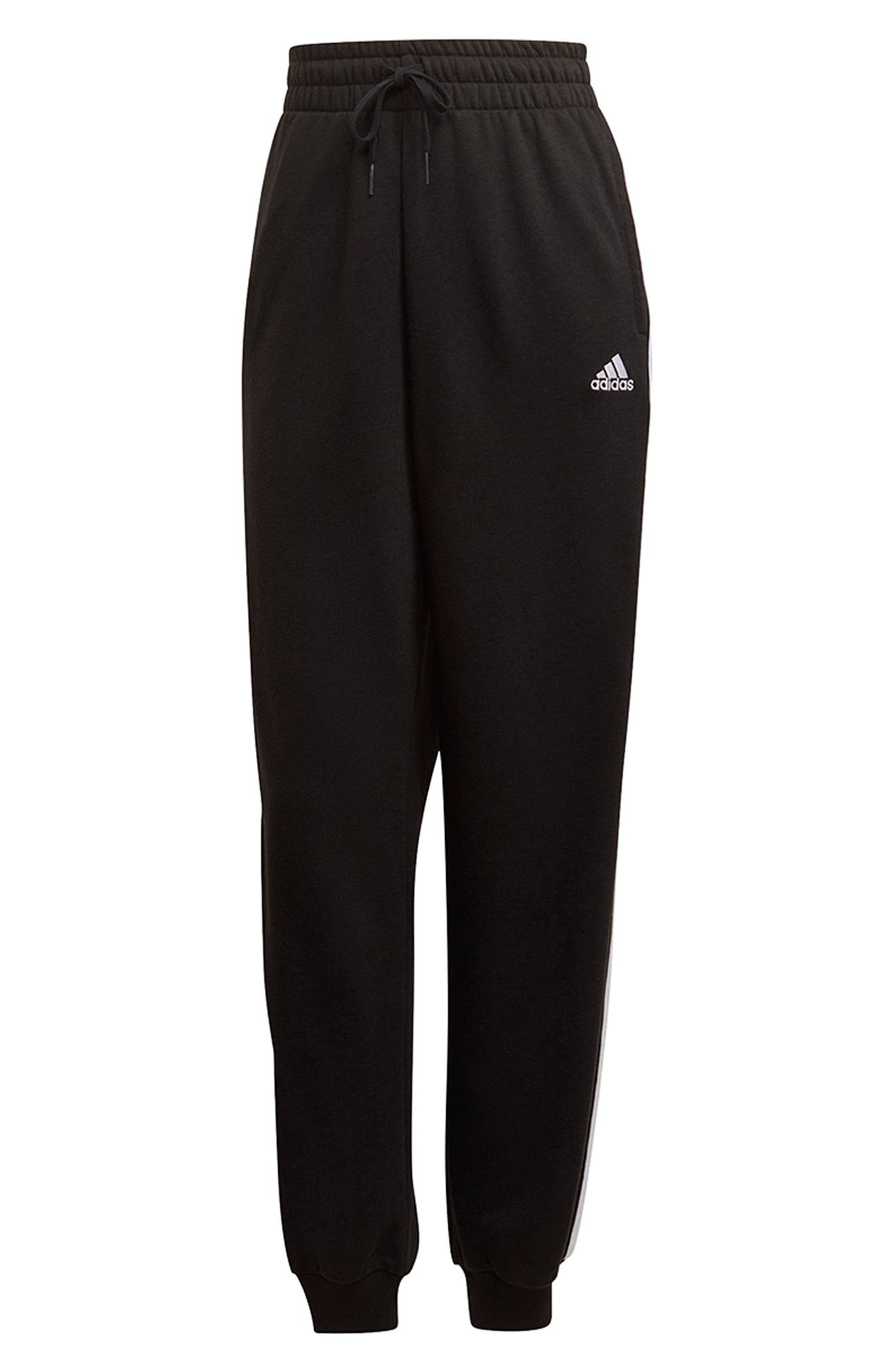 black adidas bottoms