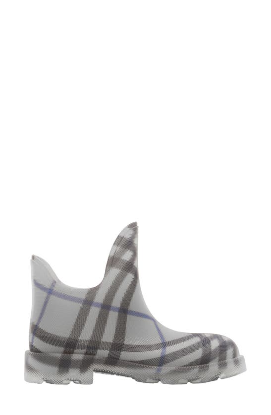 Shop Burberry Marsh Check Textured Ankle Boot In Lichen Check