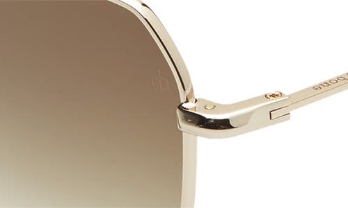 Shop Rag & Bone 58mm Irregular Sunglasses In Gold Green