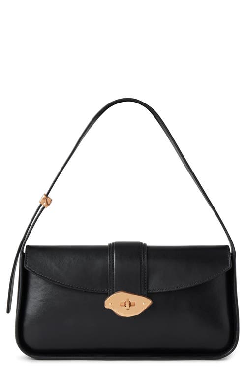 Mulberry Small Lana High Gloss Leather Shoulder Bag in Black at Nordstrom