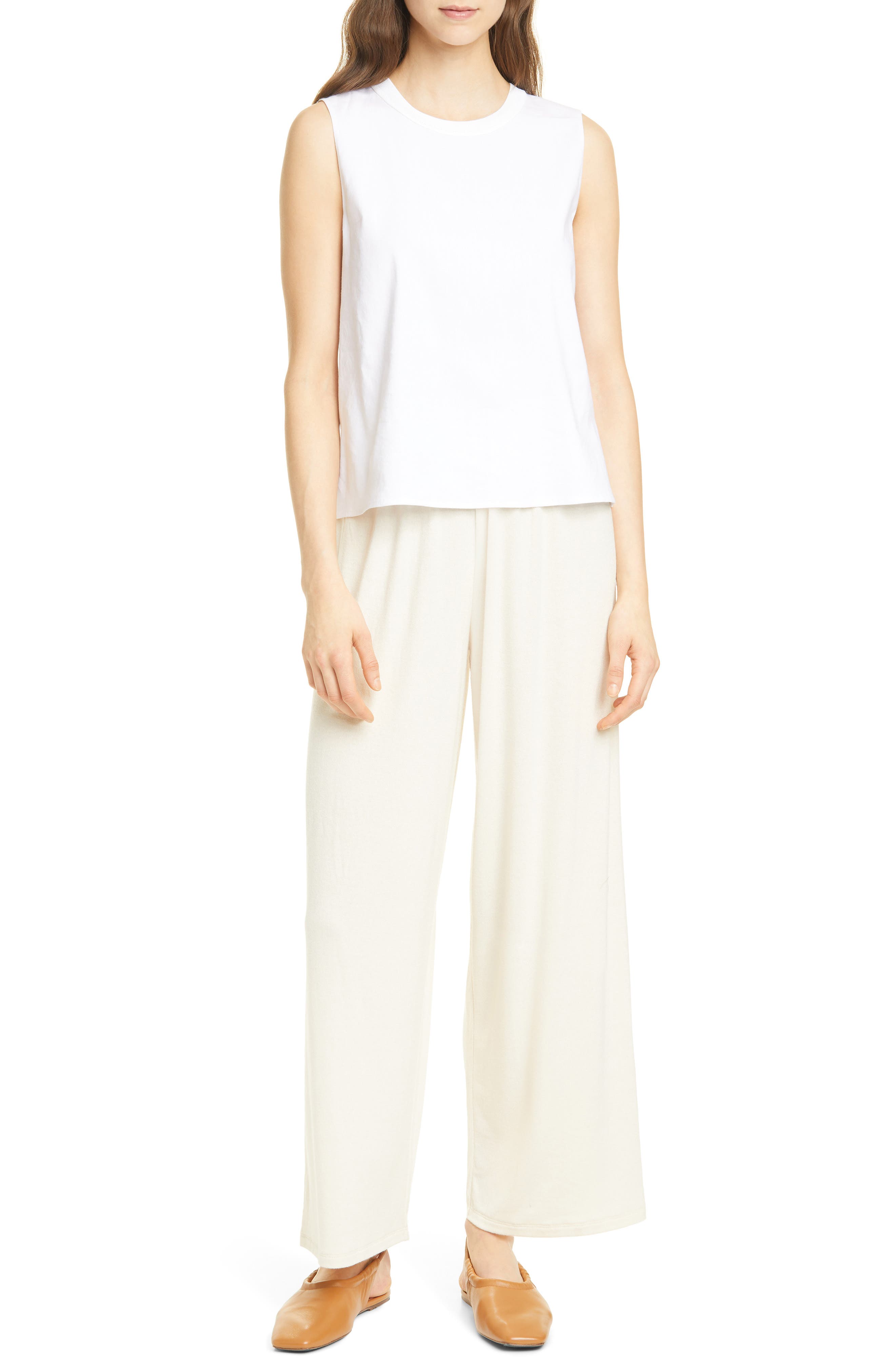 Vince Wide Leg Pants In Cream