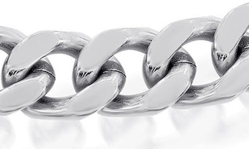 Blackjack Cuban Link Bracelet In Silver