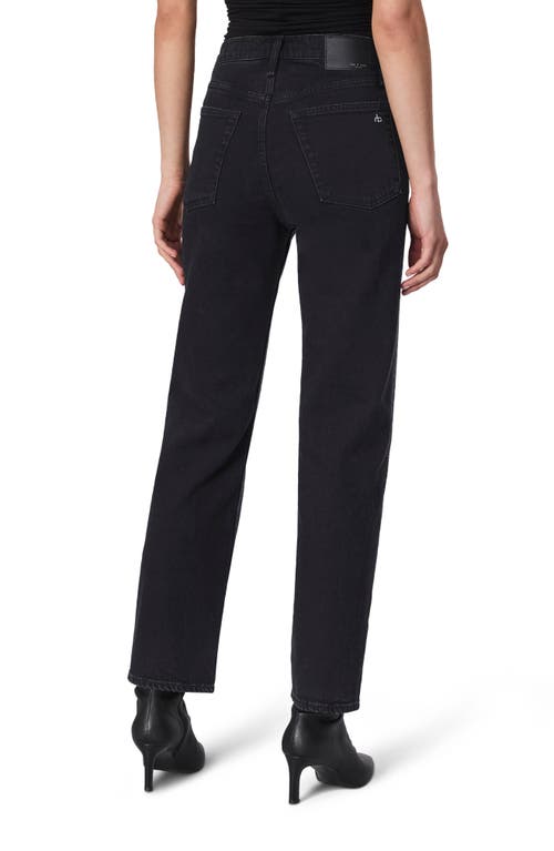 Shop Rag & Bone Harlow Rhinestone Mid Rise Ankle Straight Leg Jeans In Sirinjewel