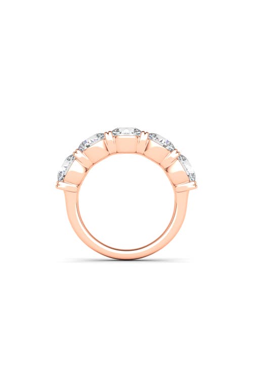 Shop Hautecarat 5-stone Lab Created Diamond Anniversary Ring In Rose Gold