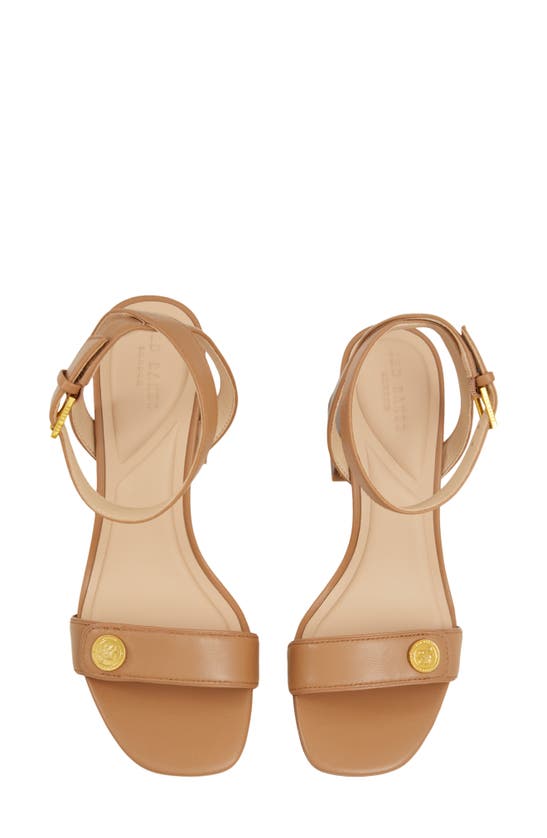 Shop Ted Baker Milly Icon Ankle Strap Sandal In Brown