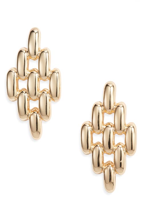 Nordstrom Geometric Link Drop Earrings in Gold at Nordstrom