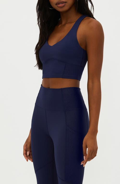 Shop Beach Riot Kaia Cutout Crop Tank In Ultramarine