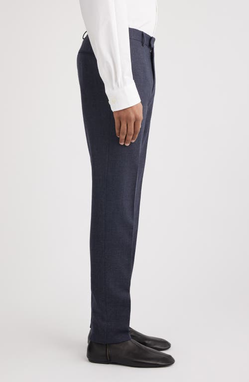 Shop Dries Van Noten Patrino Stretch Cotton Trousers In Navy 509