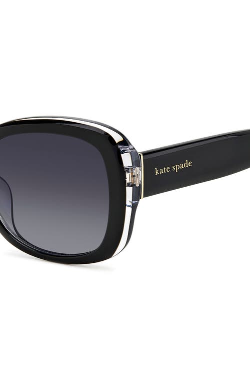 KATE SPADE KATE SPADE NEW YORK ELOWEN 55MM GRADIENT ROUND SUNGLASSES 