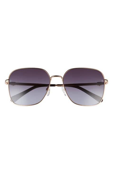 57mm Square Metal Sunglasses