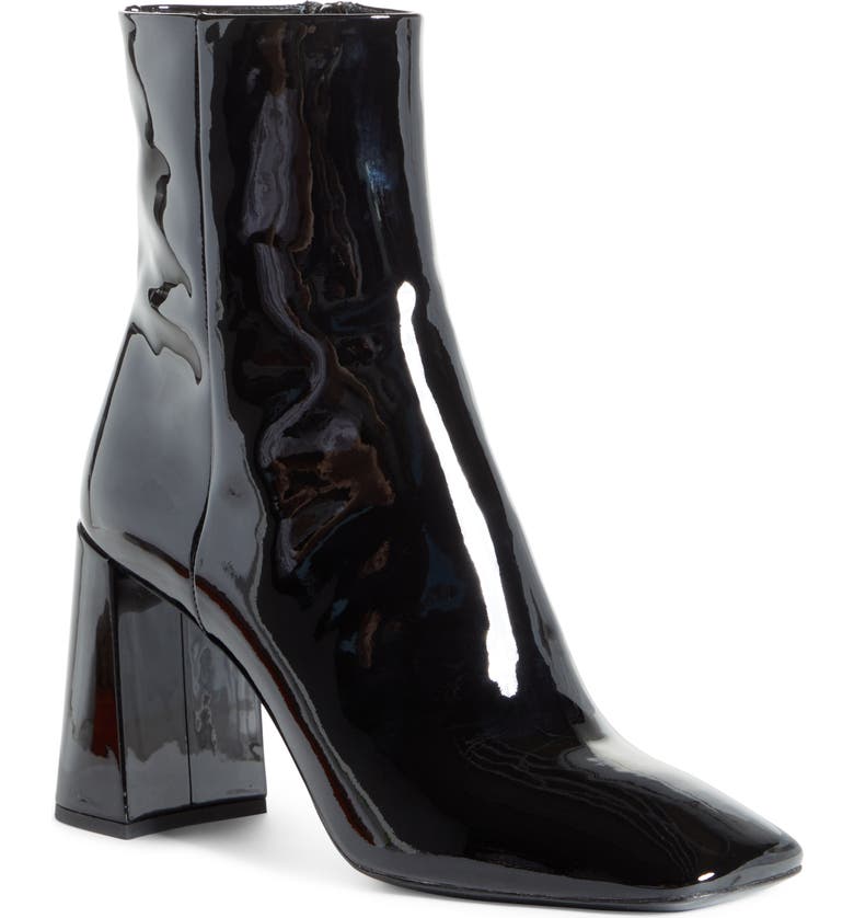 Prada Block Heel Patent Leather Bootie (Women) | Nordstrom