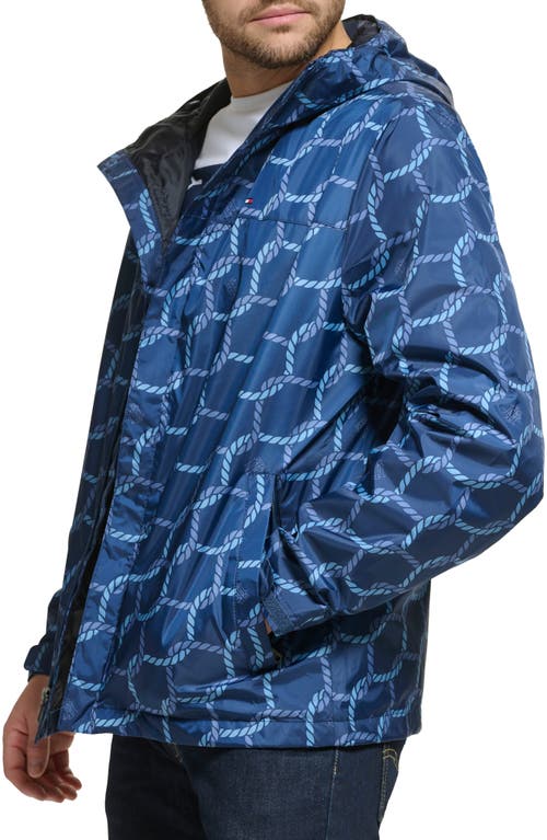 TOMMY HILFIGER TOMMY HILFIGER HOODED RAIN SLICKER JACKET