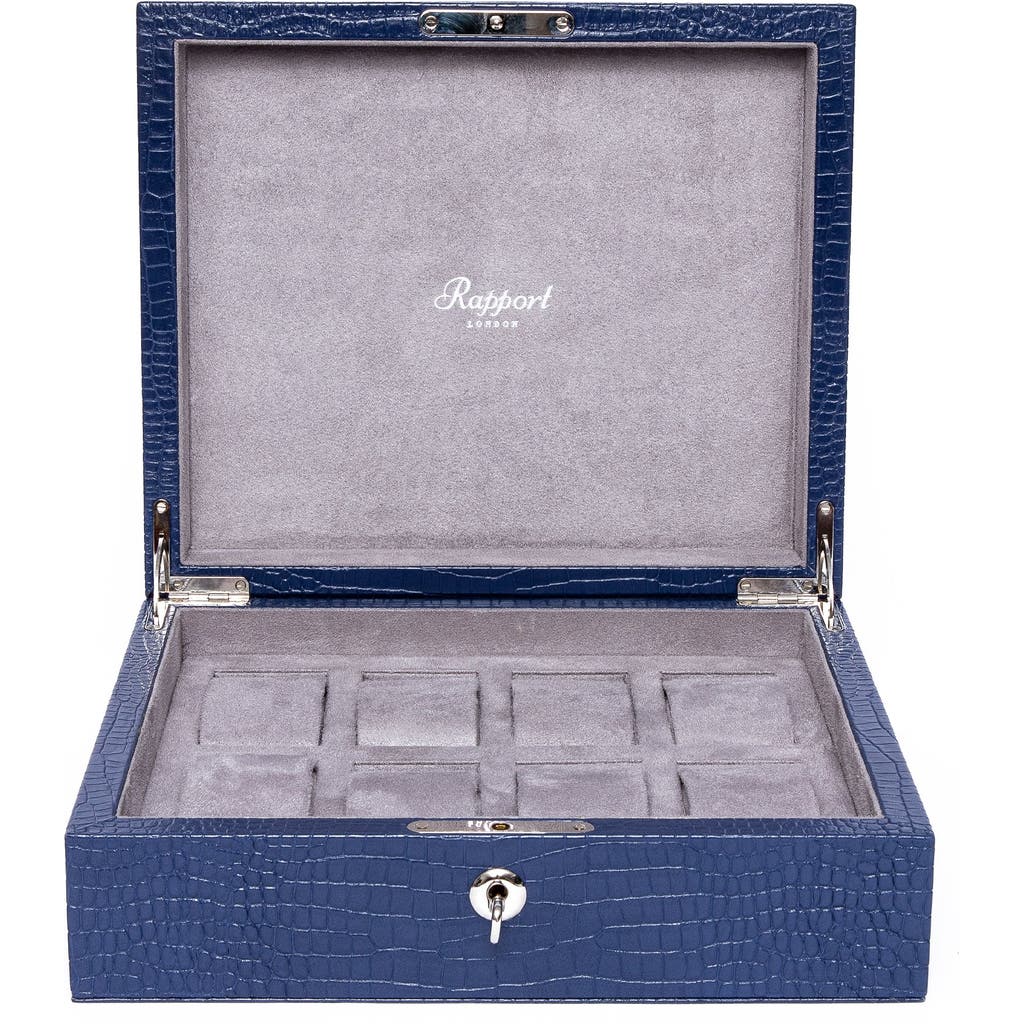 Rapport London Brompton Eight Watch Box In Blue