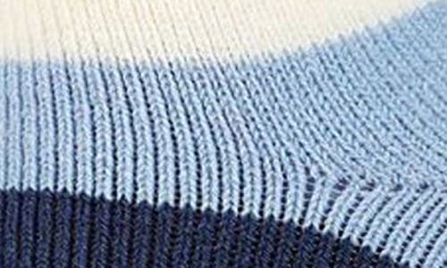 Memoi Assorted 2-pack Faux Fur Trim Nonslip Crew Socks In Blue