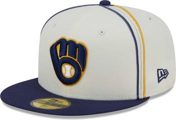 Men's New Era Navy Milwaukee Brewers Home Authentic Collection On-Field 59FIFTY Fitted Hat