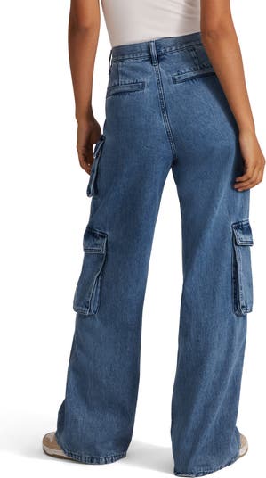 The Carly Wide Leg Cargo Jeans