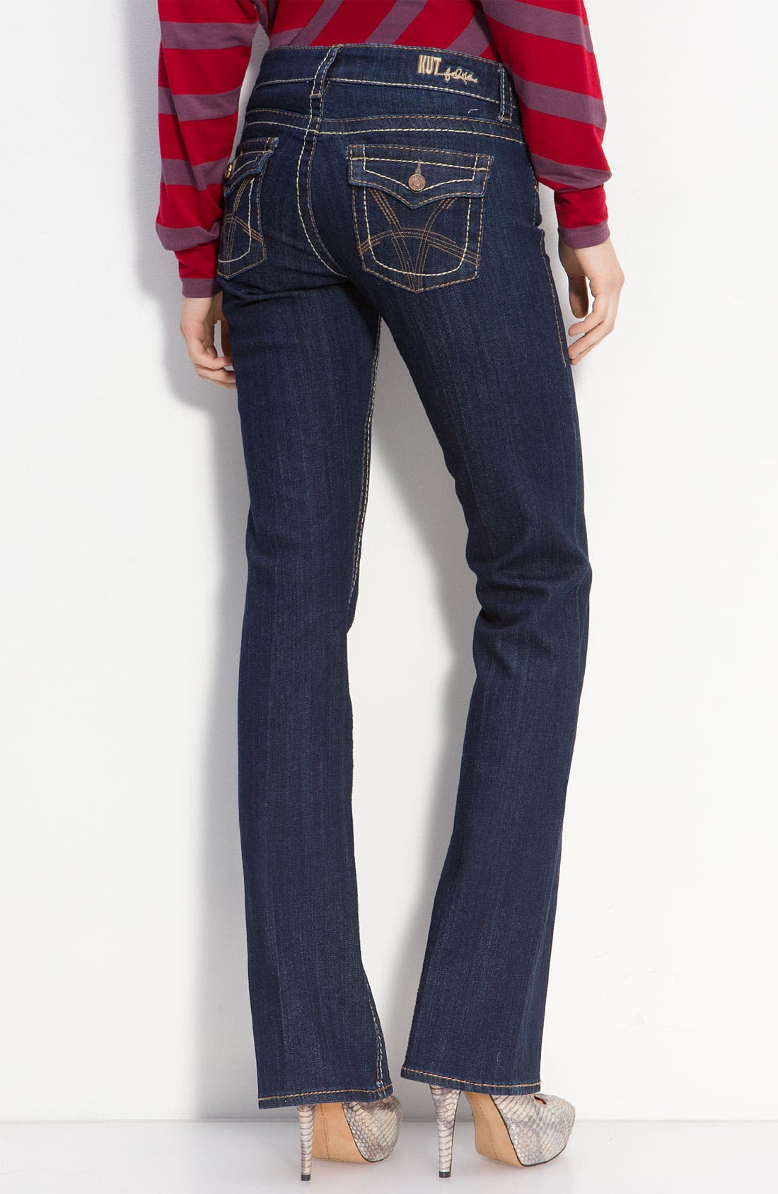 KUT from the Kloth 'Natalie' Mini Bootcut Jeans (Worthy Wash) Nordstrom