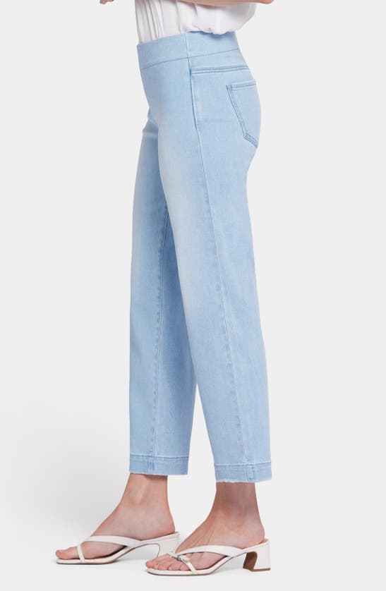 Shop Nydj Bailey Pull-on Ankle Relaxed Straight Leg Jeans In Santorini