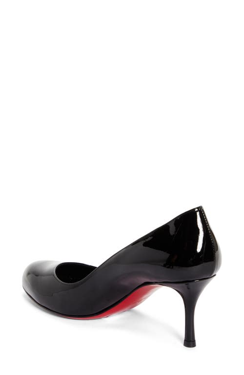 Shop Christian Louboutin Dolly Pump In Black/lin Black