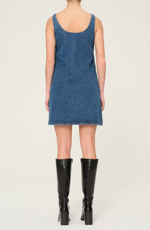 Shop Dl1961 Adeline Sleeveless Denim Minidress In North Beach