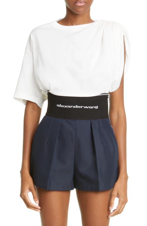 Alexander Wang Asymmetric Cotton Top in White