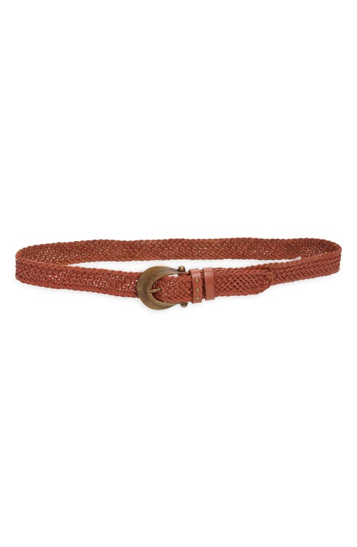 Free People Brix Woven Leather Belt Sedona at Nordstrom,
