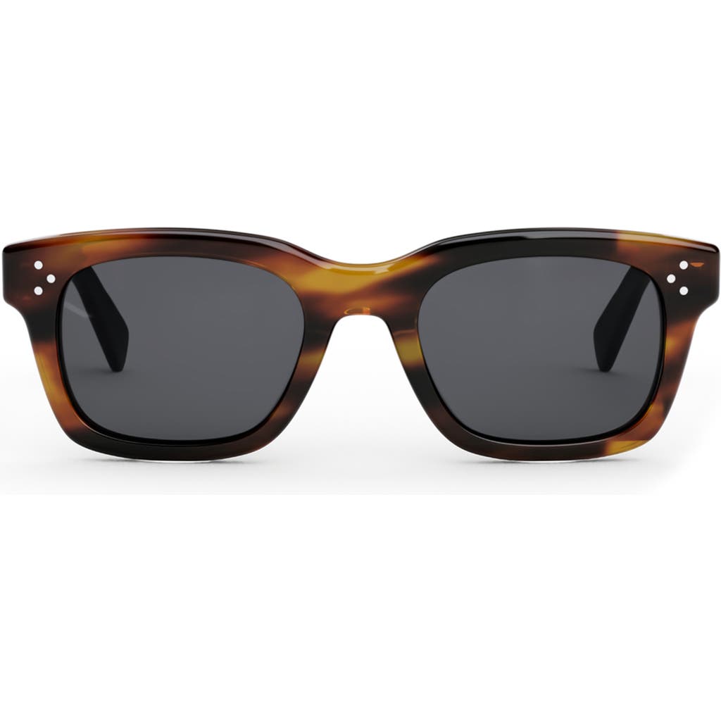 Celine Bold 3 Dots 50mm Square Sunglasses In Black
