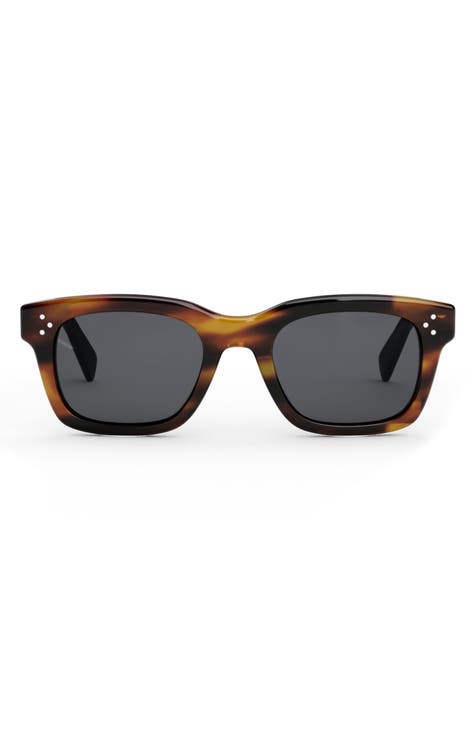 Oversized Square Sunglasses in Beige - Celine Eyewear