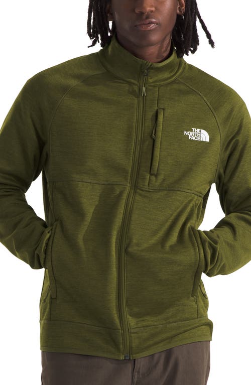 Shop The North Face Canyonlands Full Zip Jacket In Forest Olive Heather