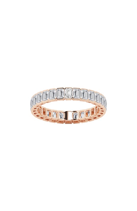 Shop Badgley Mischka Collection Emerald Cut Lab Created Diamond Infinity Ring In Pink