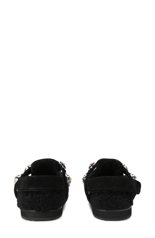 Shop Kurt Geiger London Octavia Genuine Shearling Lined Clog In Black